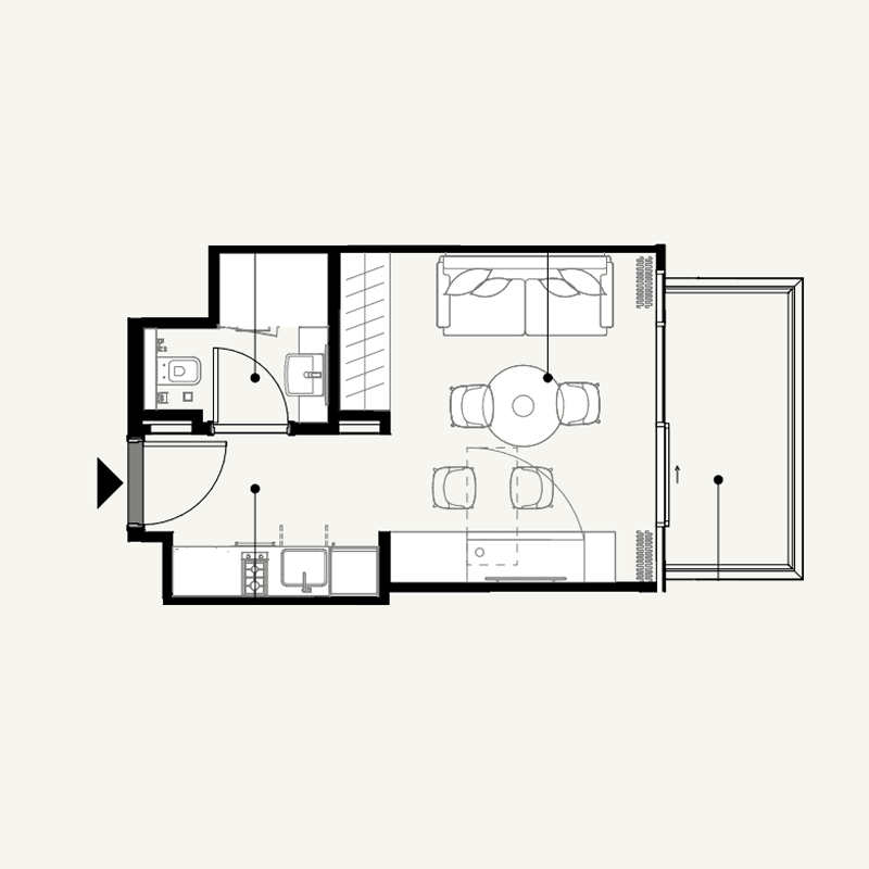 Studio floor plan