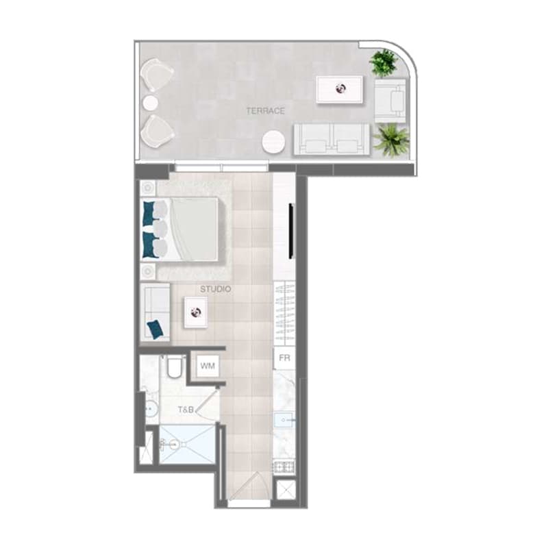 Studio floor plan