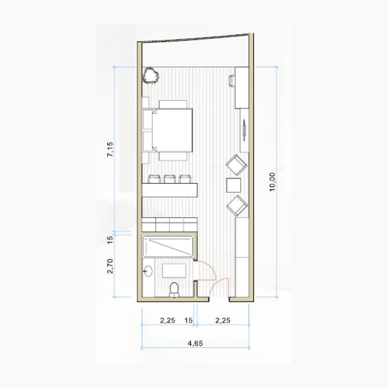 Studio floor plan