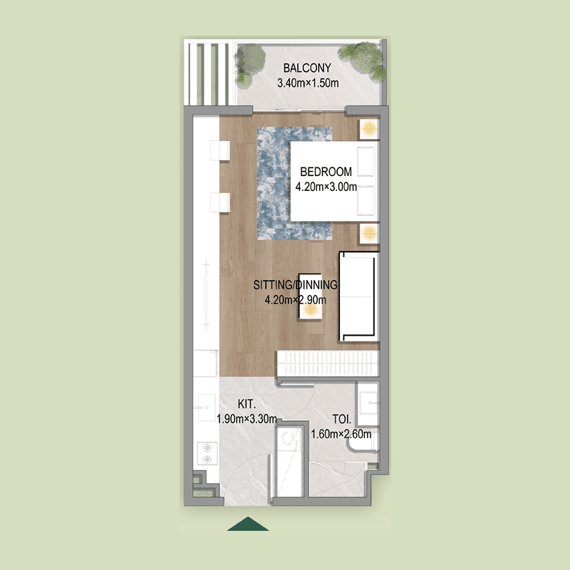 Studio floor plan