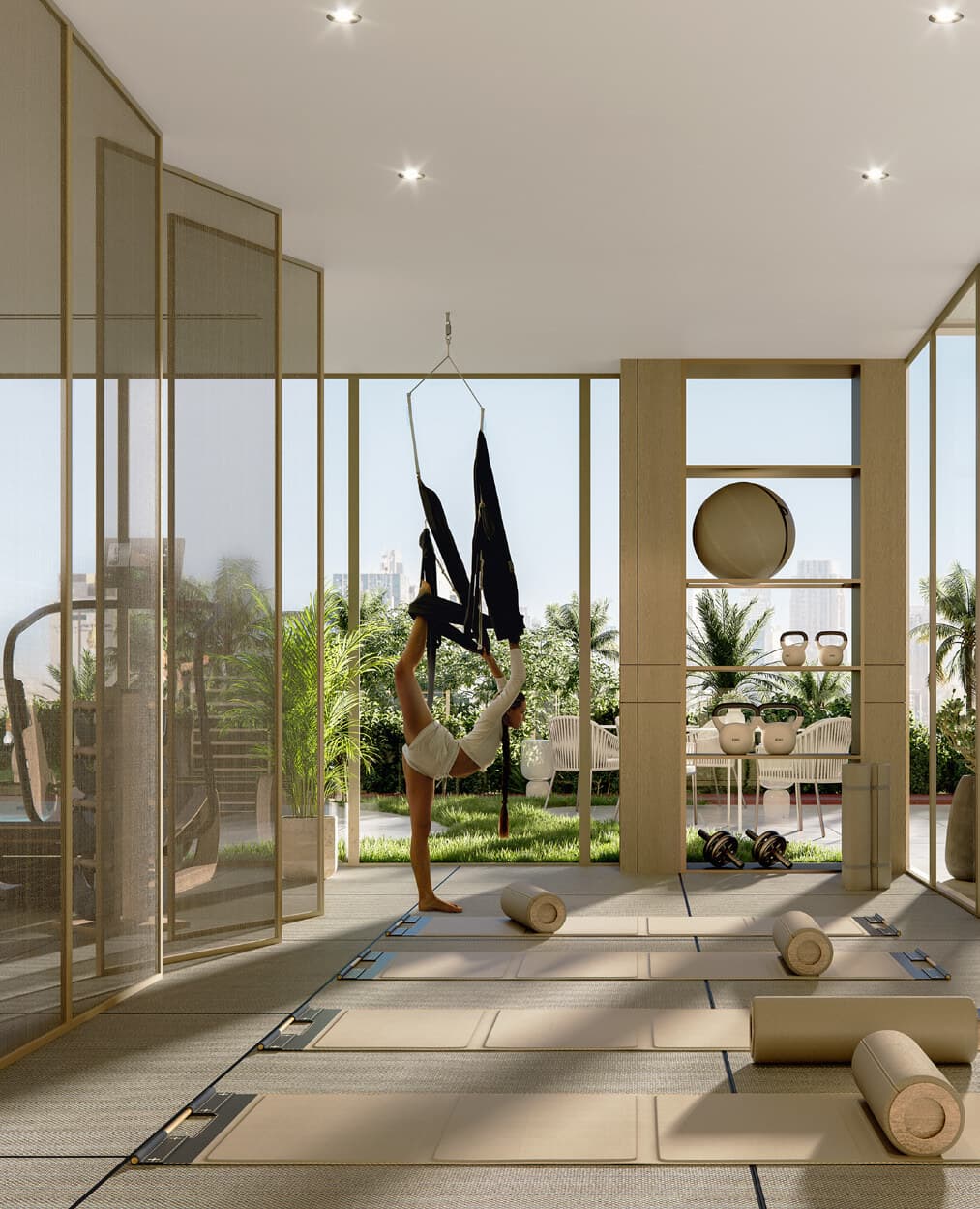 Indoor Yoga Studio