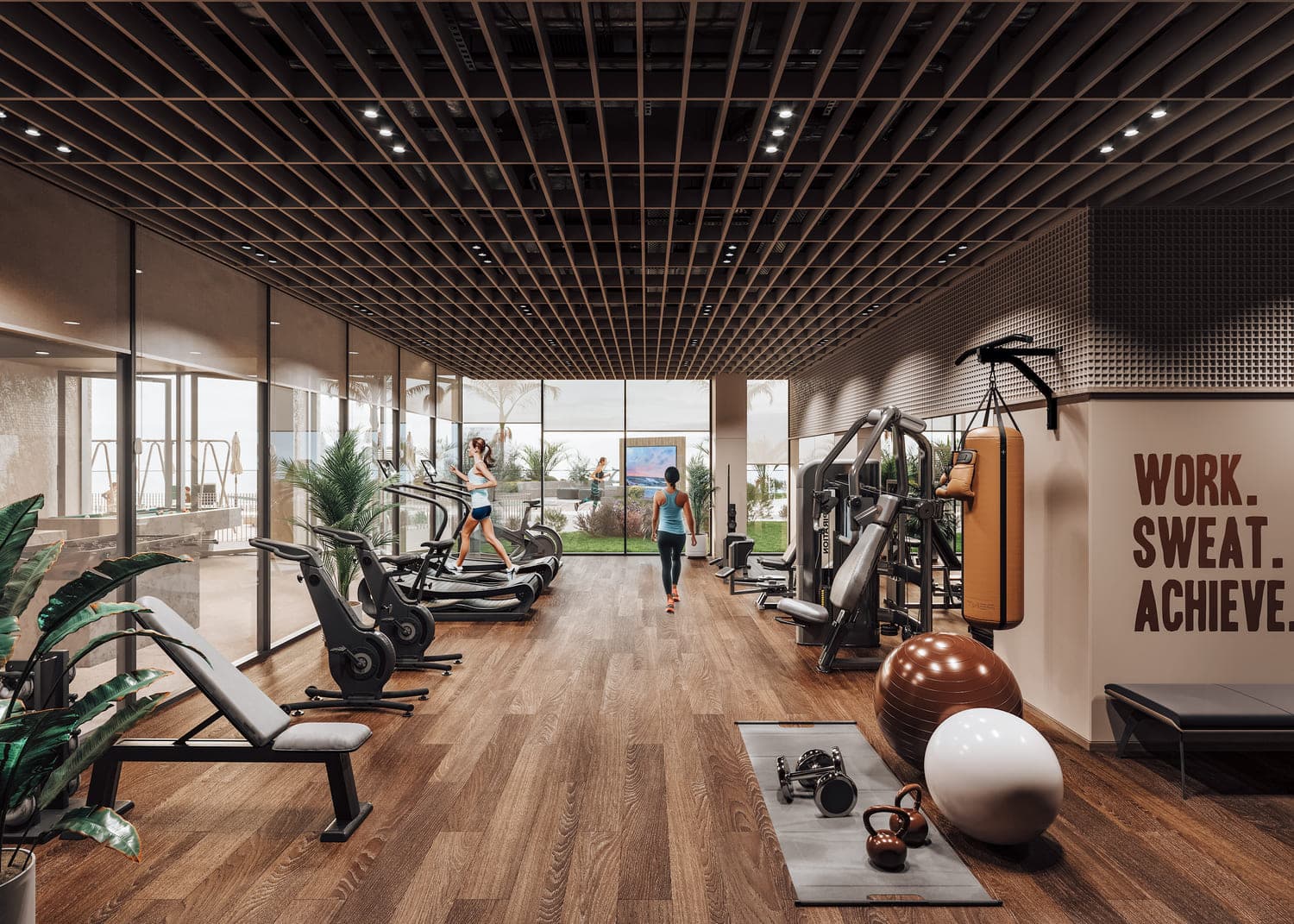 Gym & Meditation Outdoor Area