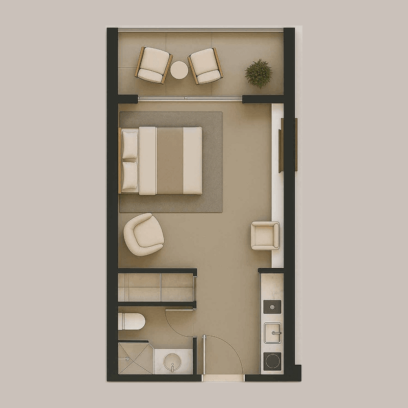 Studio floor plan