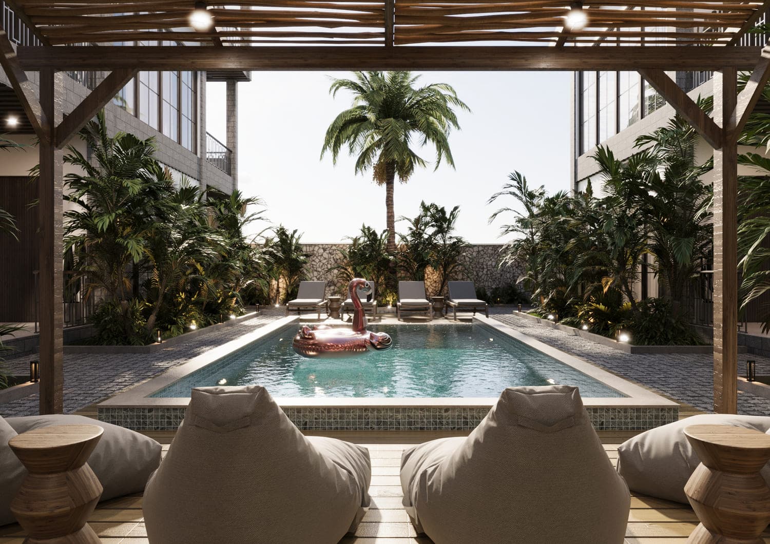Chillout Area With Swimming Pool