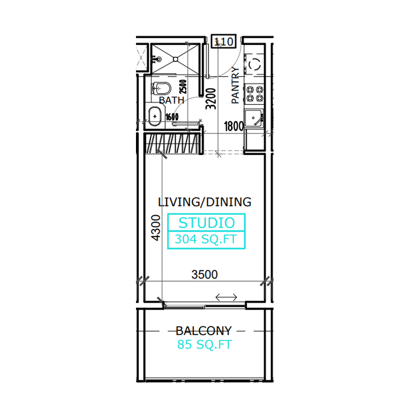 Studio floor plan