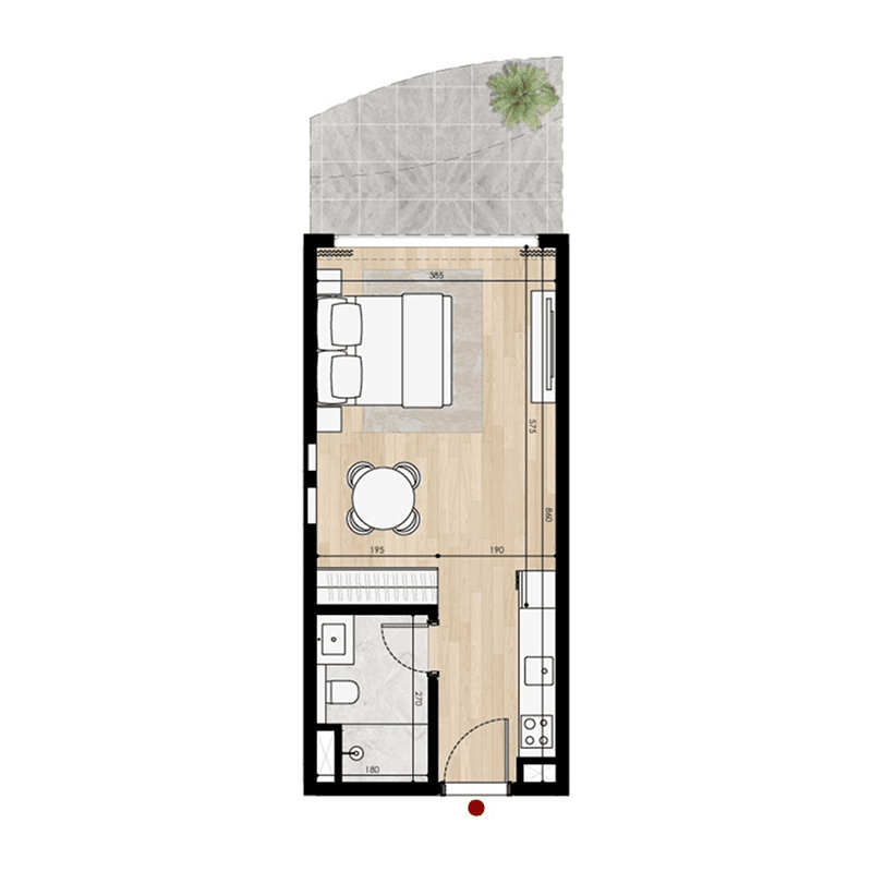 Studio floor plan