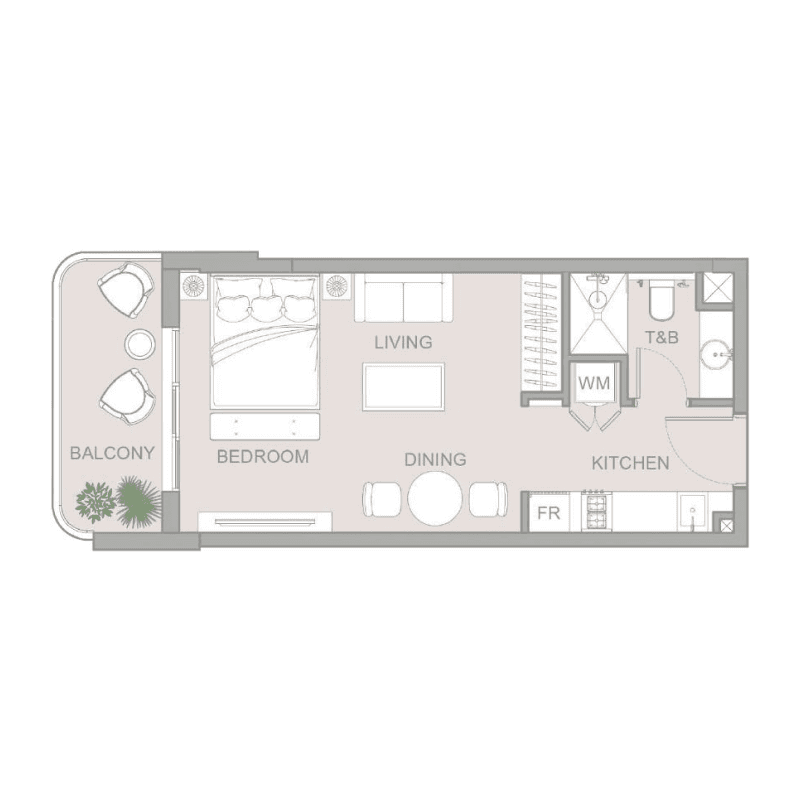 Studio floor plan