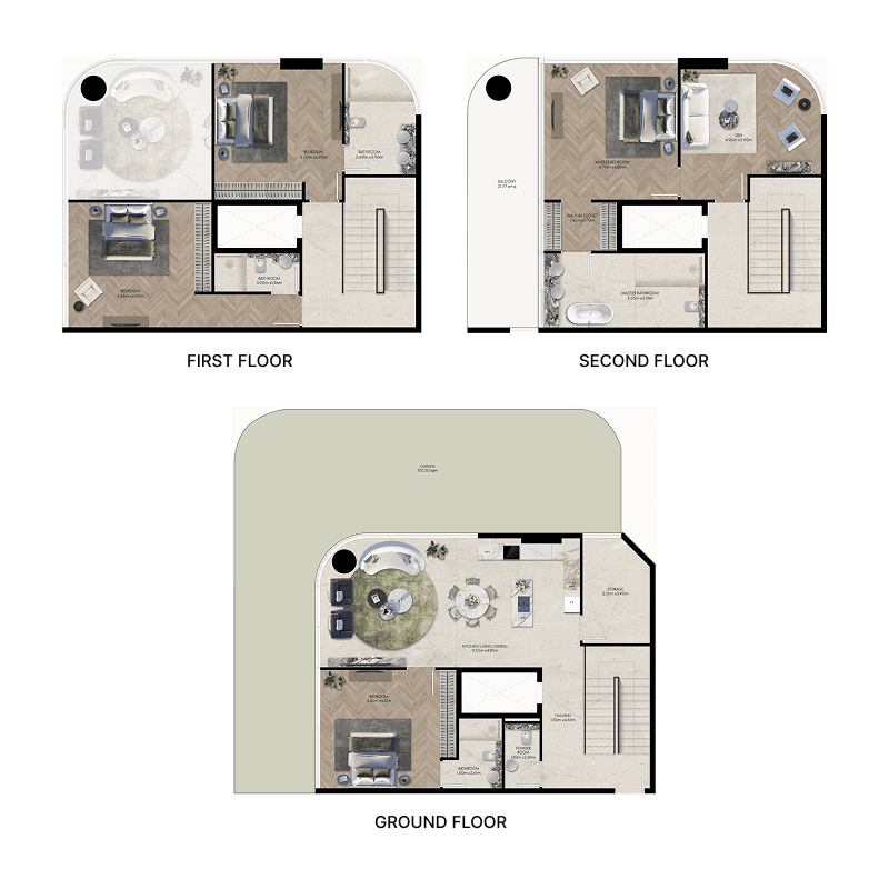 4 Bedrooms floor plan
