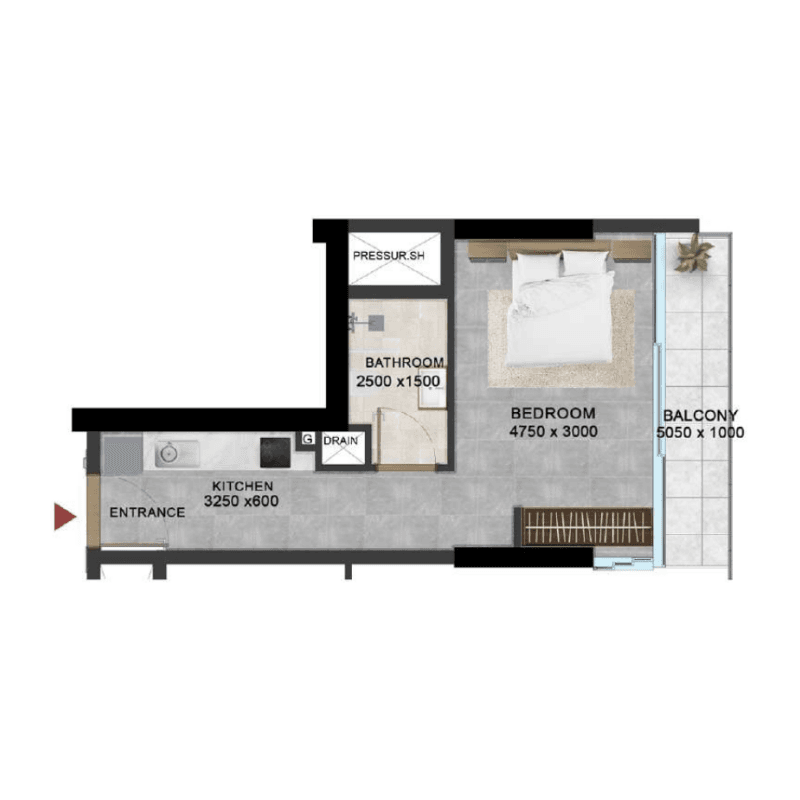Studio floor plan