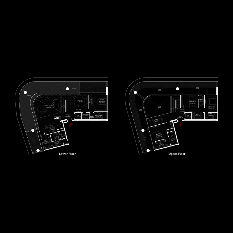 4 Bedrooms floor plan