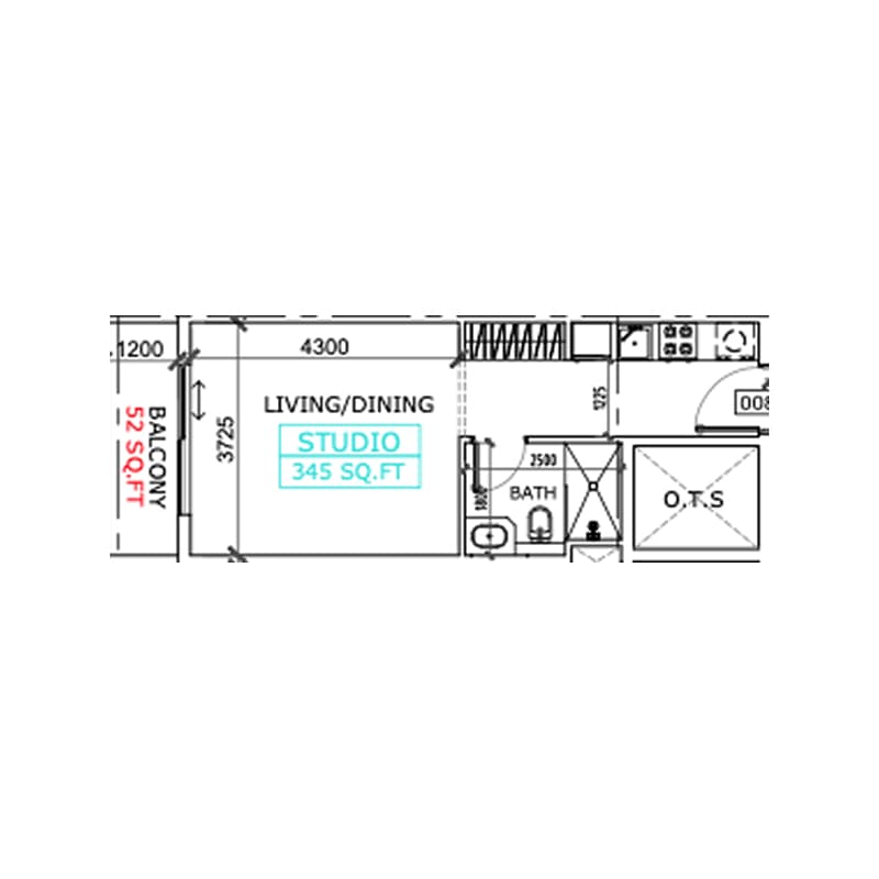 Studio floor plan