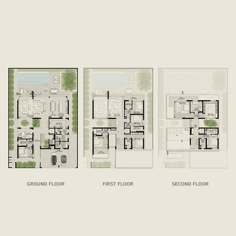 7 Bedrooms floor plan