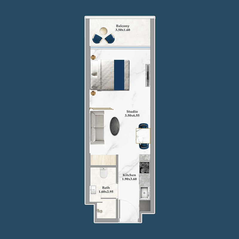 Studio floor plan