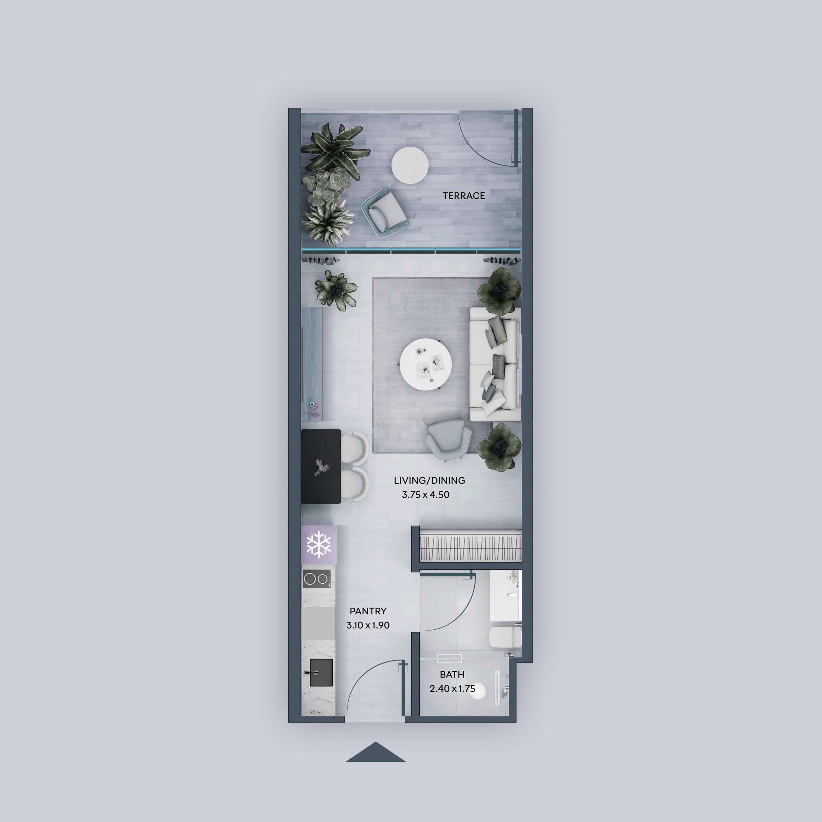 Studio floor plan
