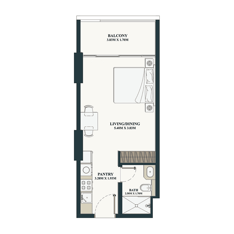 Studio floor plan