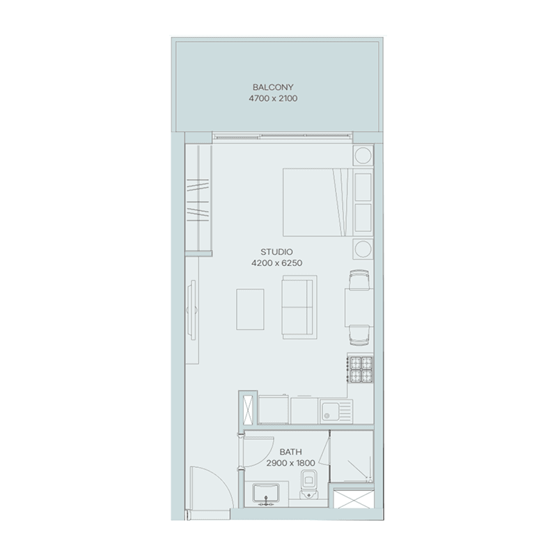 Studio floor plan