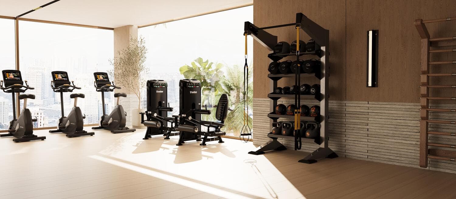 2 Gyms With Yoga Area