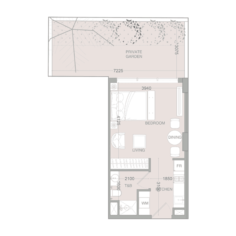 Studio floor plan