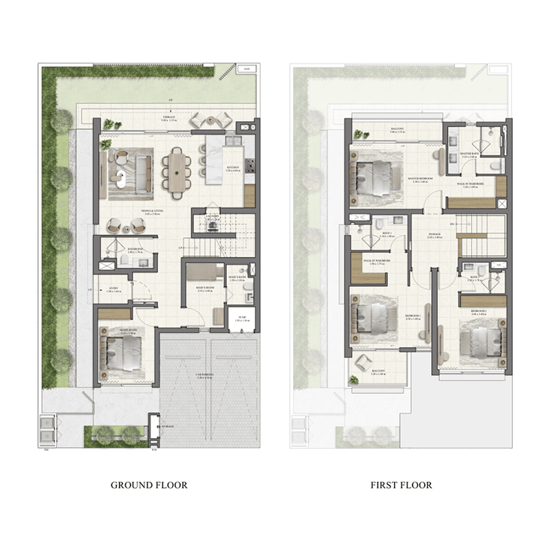 4 Bedrooms floor plan