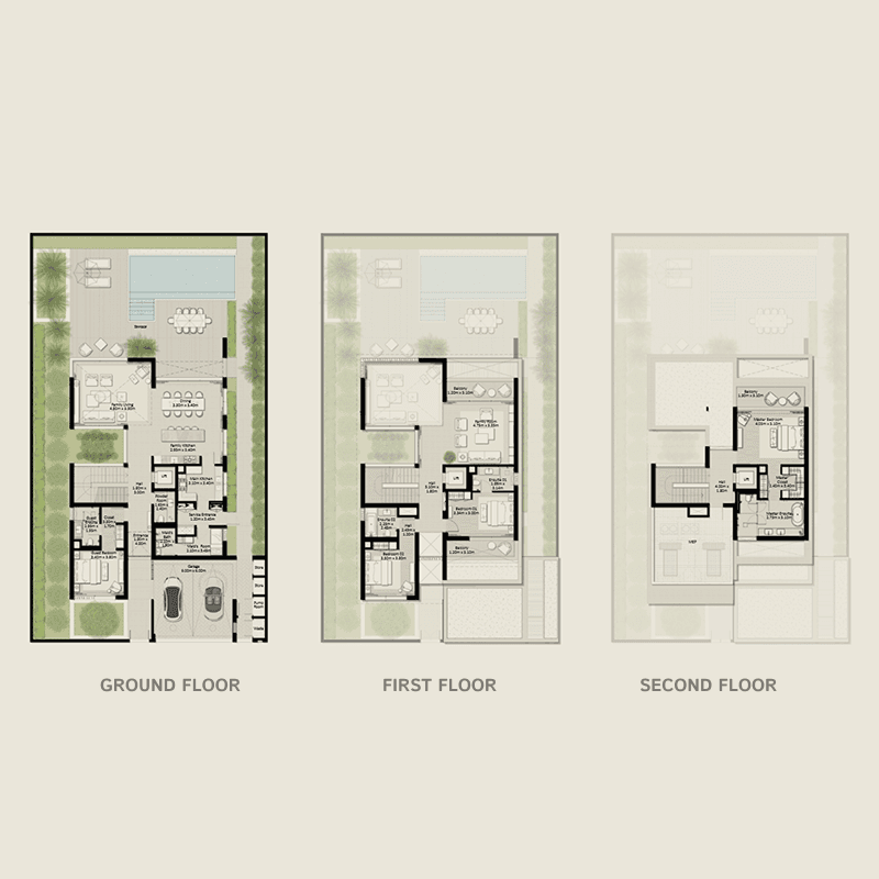 4 Bedrooms floor plan
