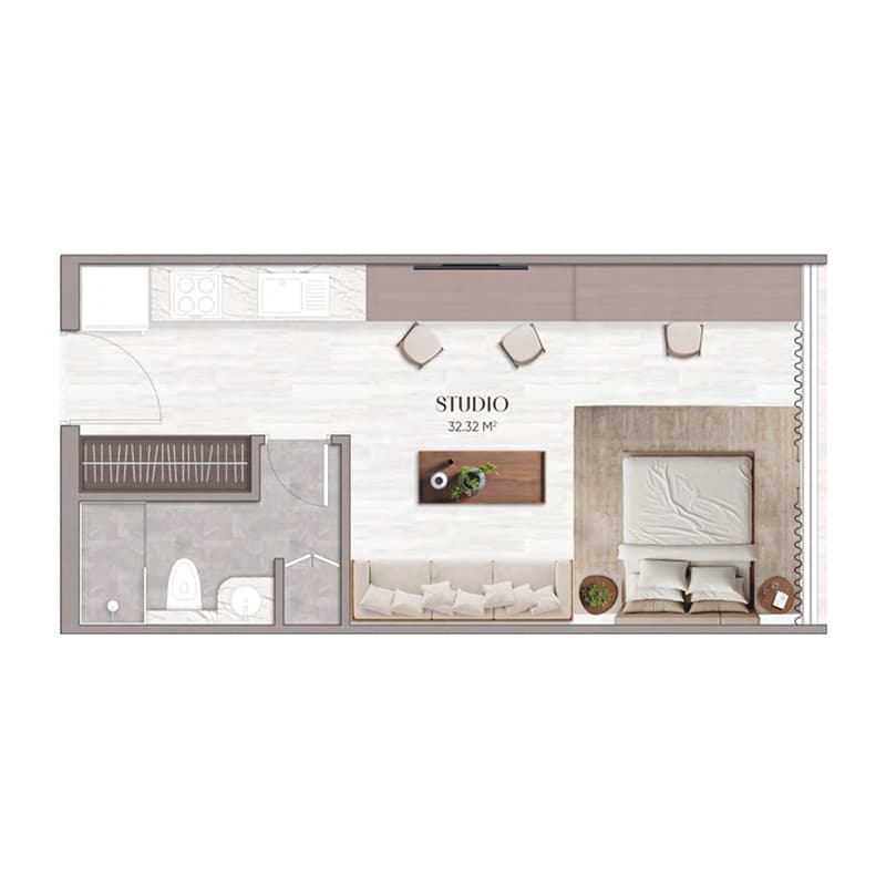 Studio floor plan