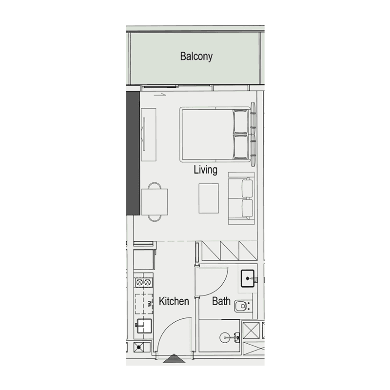 Studio floor plan