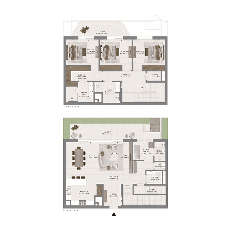 3 Bedrooms floor plan