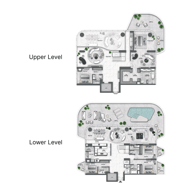 4 Bedrooms floor plan