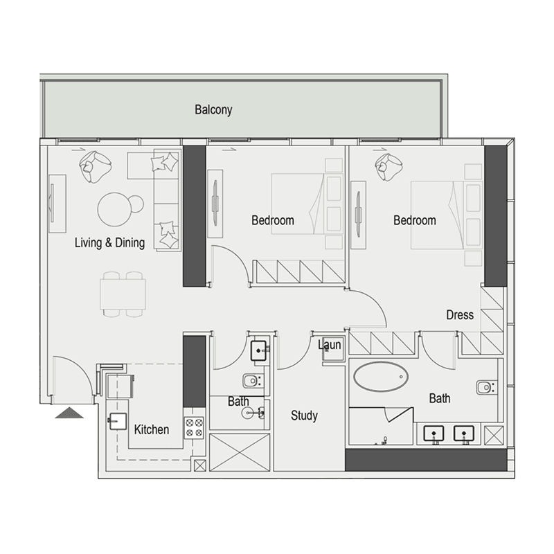 5 Bedrooms floor plan