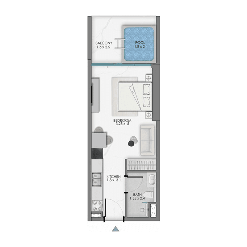 Studio floor plan