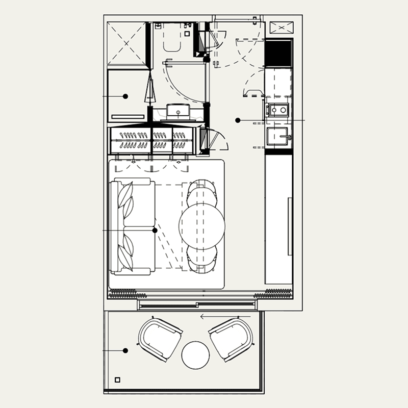 Studio floor plan