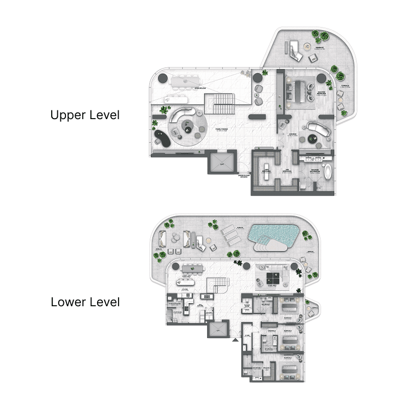5 Bedrooms floor plan