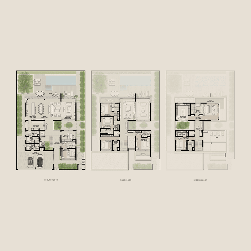 7 Bedrooms floor plan