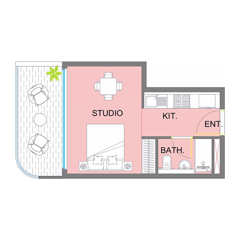 Studio floor plan