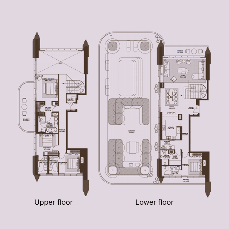 4 Bedrooms floor plan