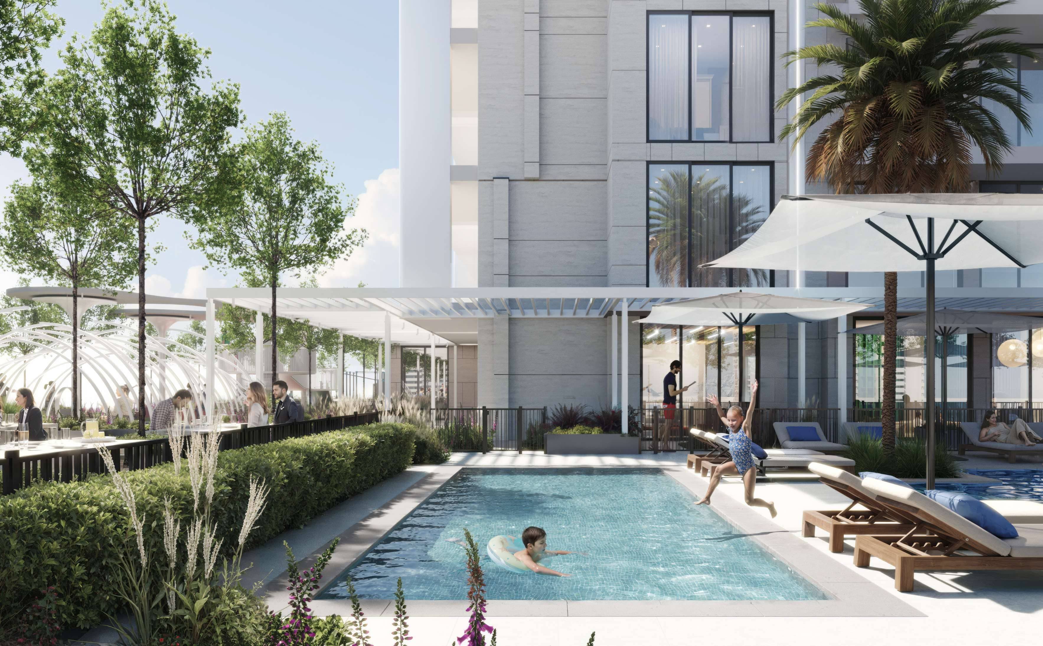 Shaded Kids Swimming Pool