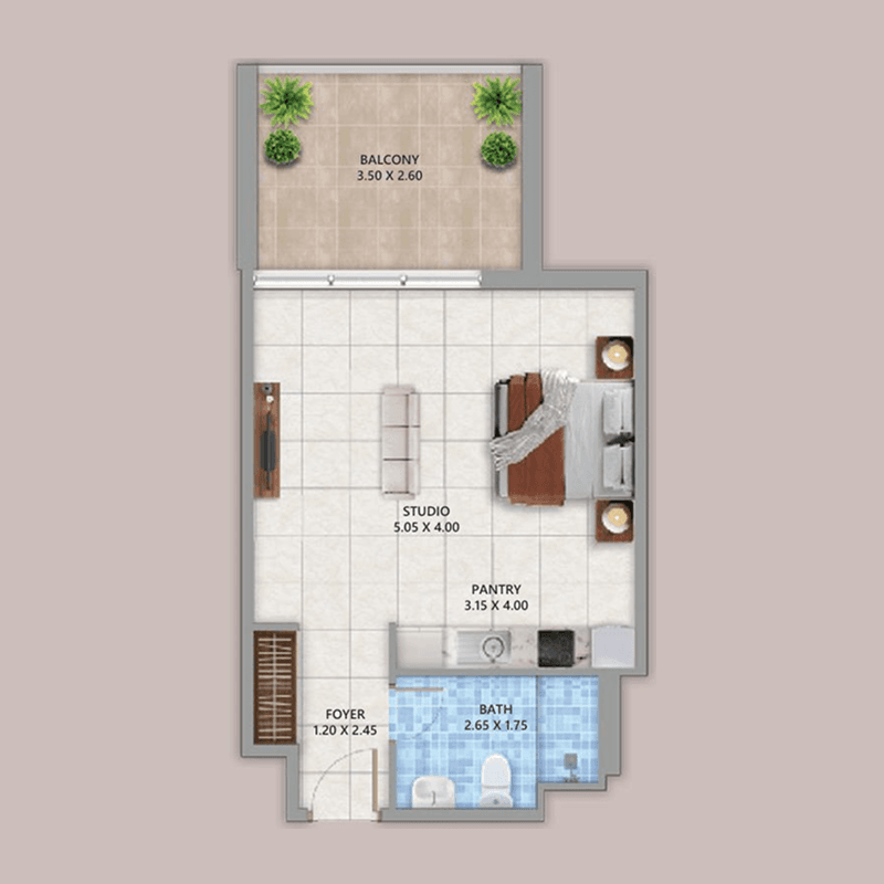 Studio floor plan