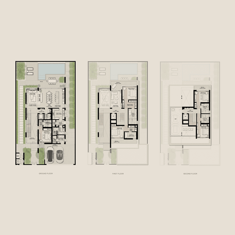 5 Bedrooms floor plan