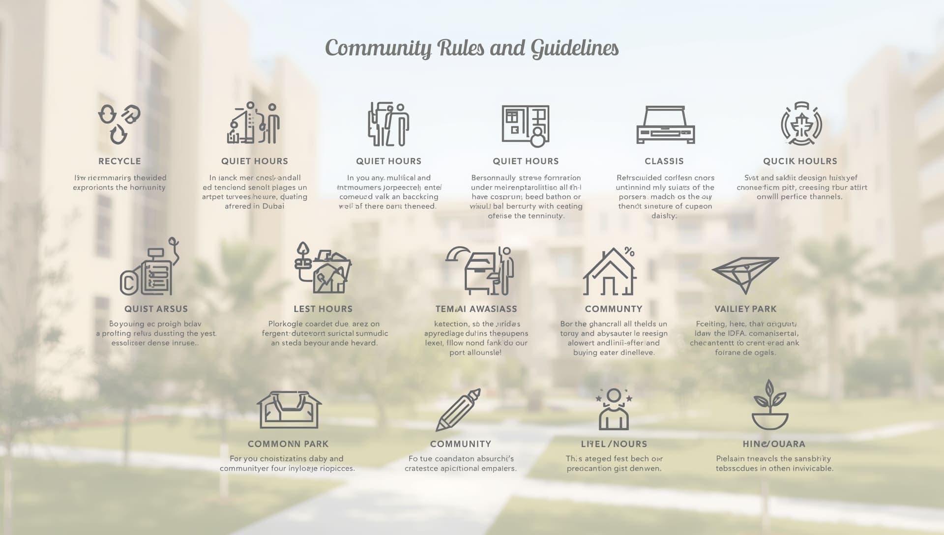 Beyond the Lease Agreement: Essential Community Rules & Guidelines for Renters in Dubai