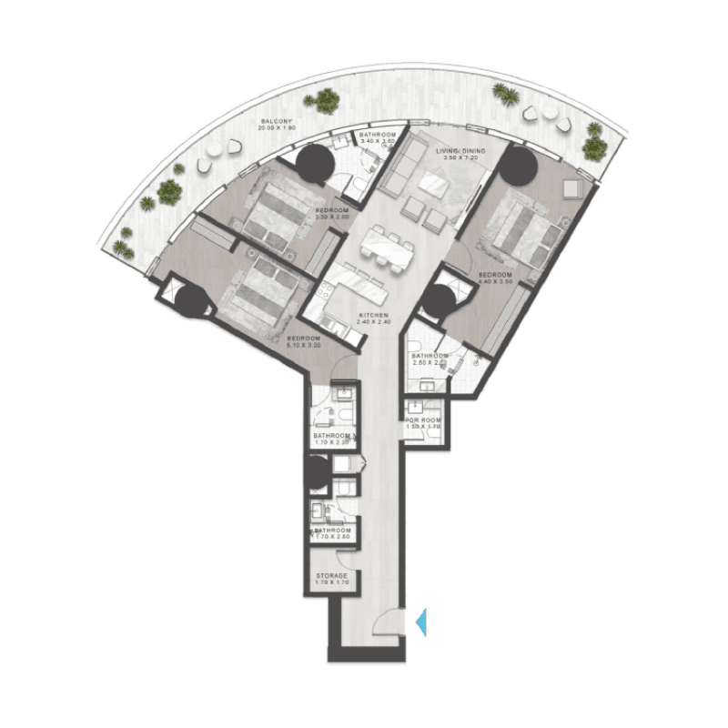 Apartment floor plan