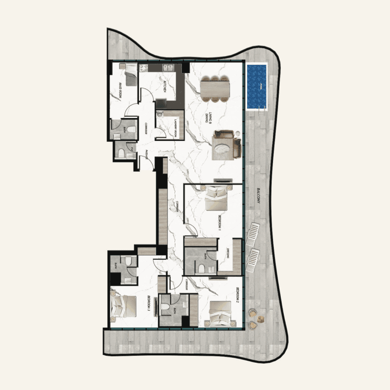 Apartment floor plan
