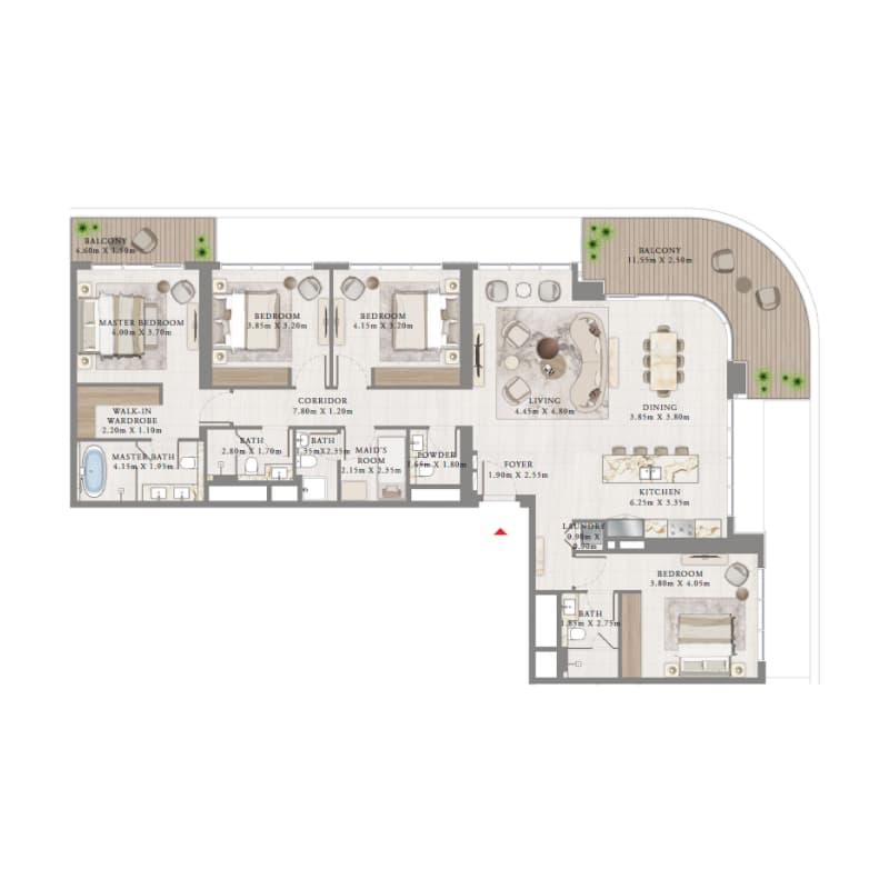 Apartment floor plan