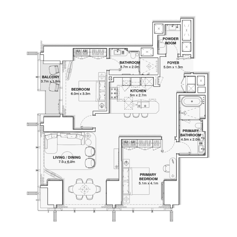 Apartment floor plan