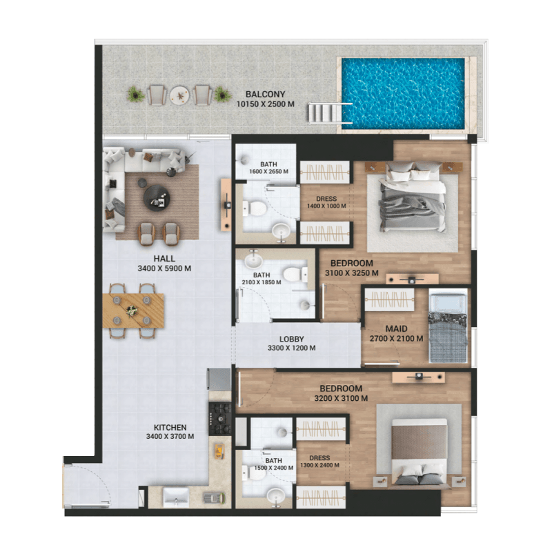 Apartment floor plan