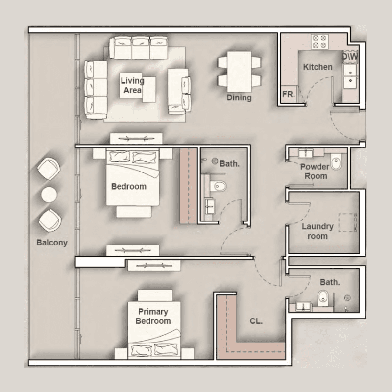 Apartment floor plan