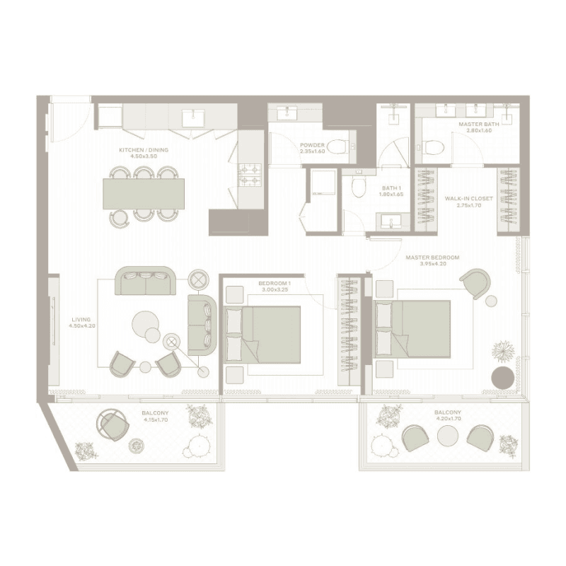 Apartment floor plan