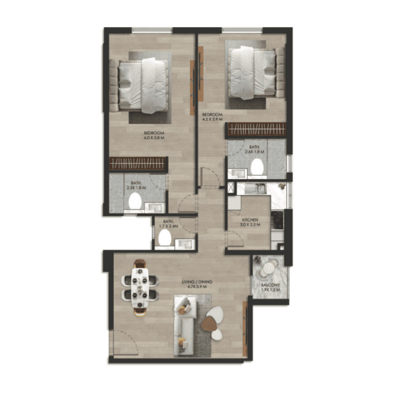 Apartment floor plan