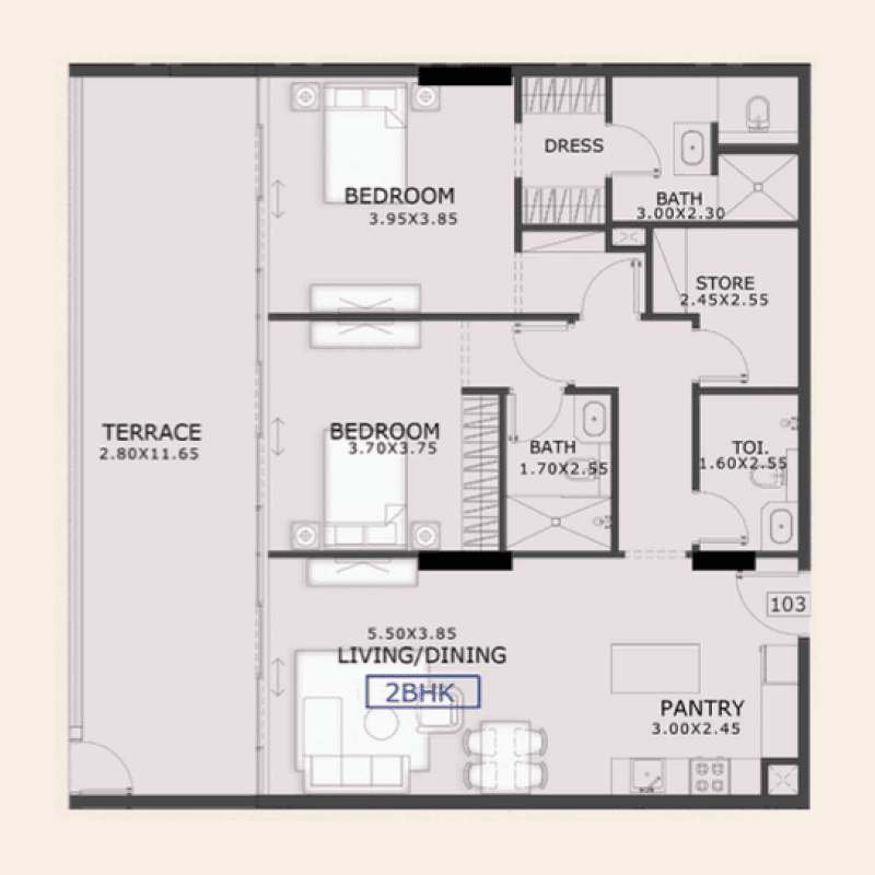 Apartment floor plan
