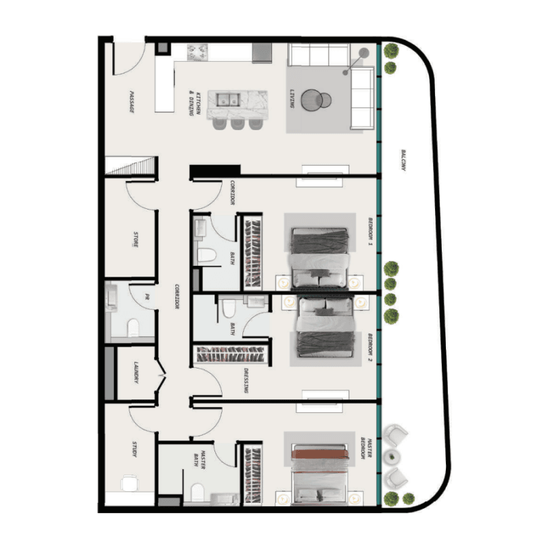 Apartment floor plan