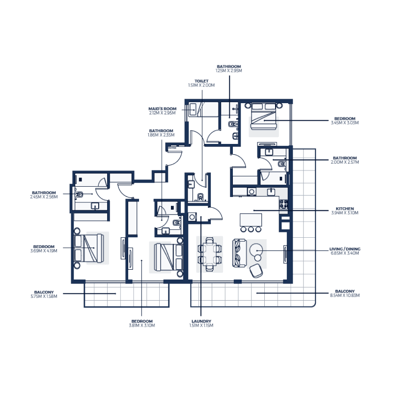 Apartment floor plan